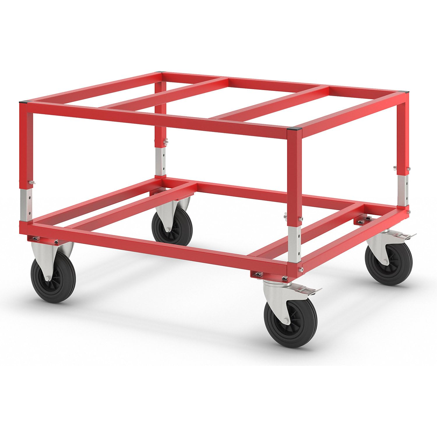 Camión transpaleta ajustable freno rojo