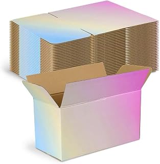 Colorful Shipping Boxes Medium 11x6x6 Inches, 30 Pack Corrugated Cardboard Boxes for Packaging Small Business Mailing