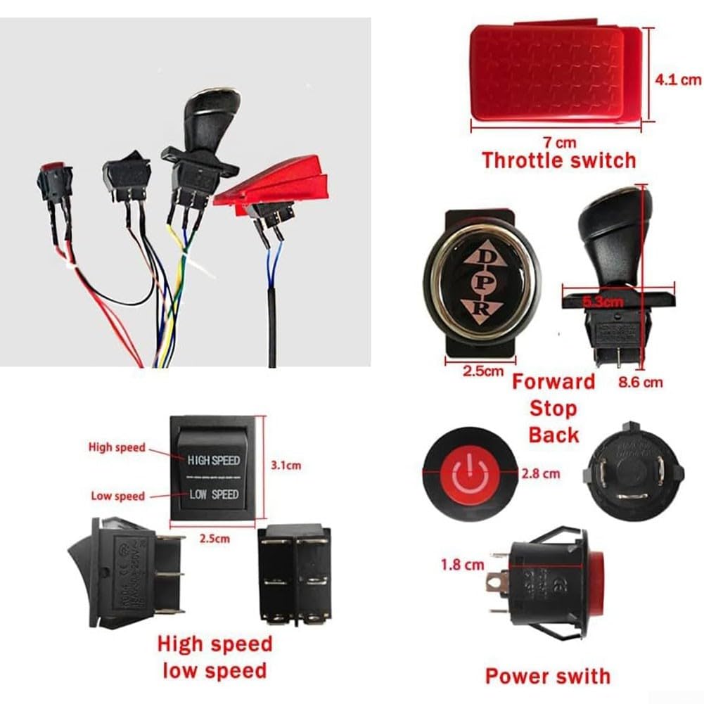 Kit de conversion faisceau câblage 24 V voiture électrique enfants compatible 12 V 24 V 2 télécommandes 4G