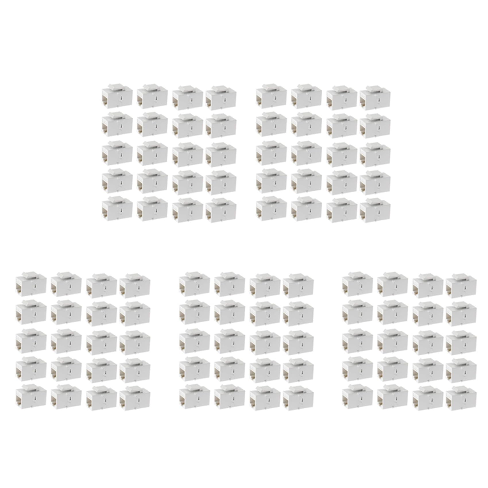 Coupleur Clé de Voûte Ethernet, 100 Paquet Cat6 Rj45 Jack Connecteurs Femelles