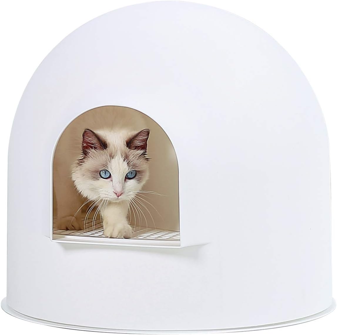 Pidan Igloo Cat Litter Dome - Extra Large, Dog Proof Kitty Litter Box Furnitu...