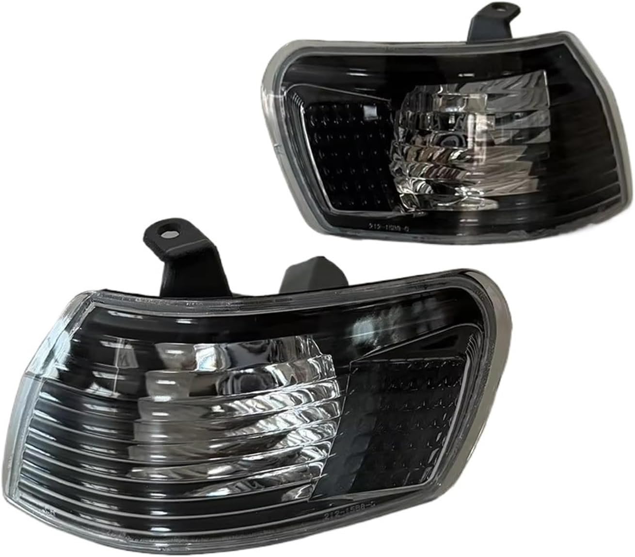 Car Silver Bottom Turn Signal Corner Lamp Indicator Light Compatible With Toyota COROLLA AE110 1998 1999 2000(2pcs white)