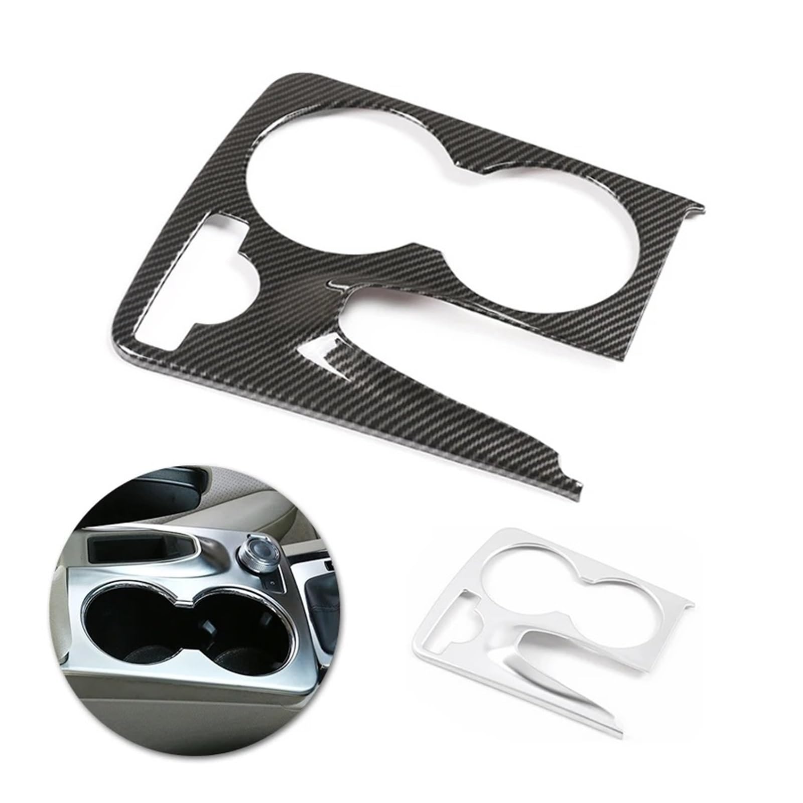 Mittelkonsole Dekor Für Benz GLK X204 2008-2015 Auto-Styling ABS Chrome Center Konsole Getriebe Shift Panel Wasser Tasse Halter Rahmen Abckung Aufkleber