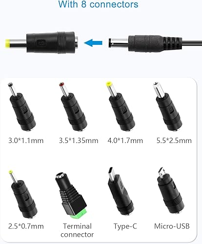 Miniatura 3 de ALITOVE Adaptador de fuente de alimentación de 5 V 2 A, cargador de 5 voltios, 10 W, CA, 100-240 V, 50-60 Hz, cable de alimentación de repuesto,