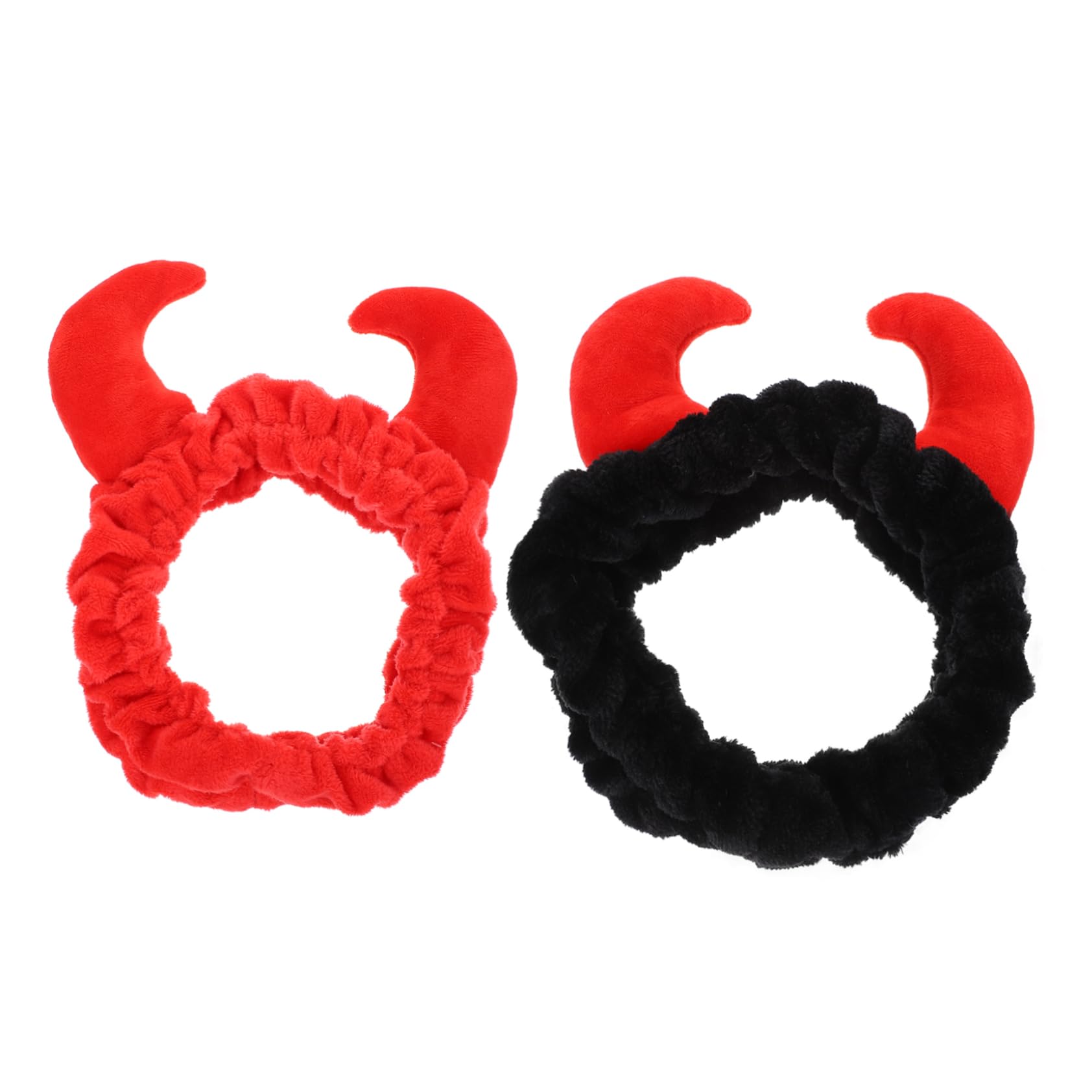 2pezzi Fasce Peluche Horn Fascia Per Trattamenti Spa Makeup Della Colori e Comfort e Stile Per