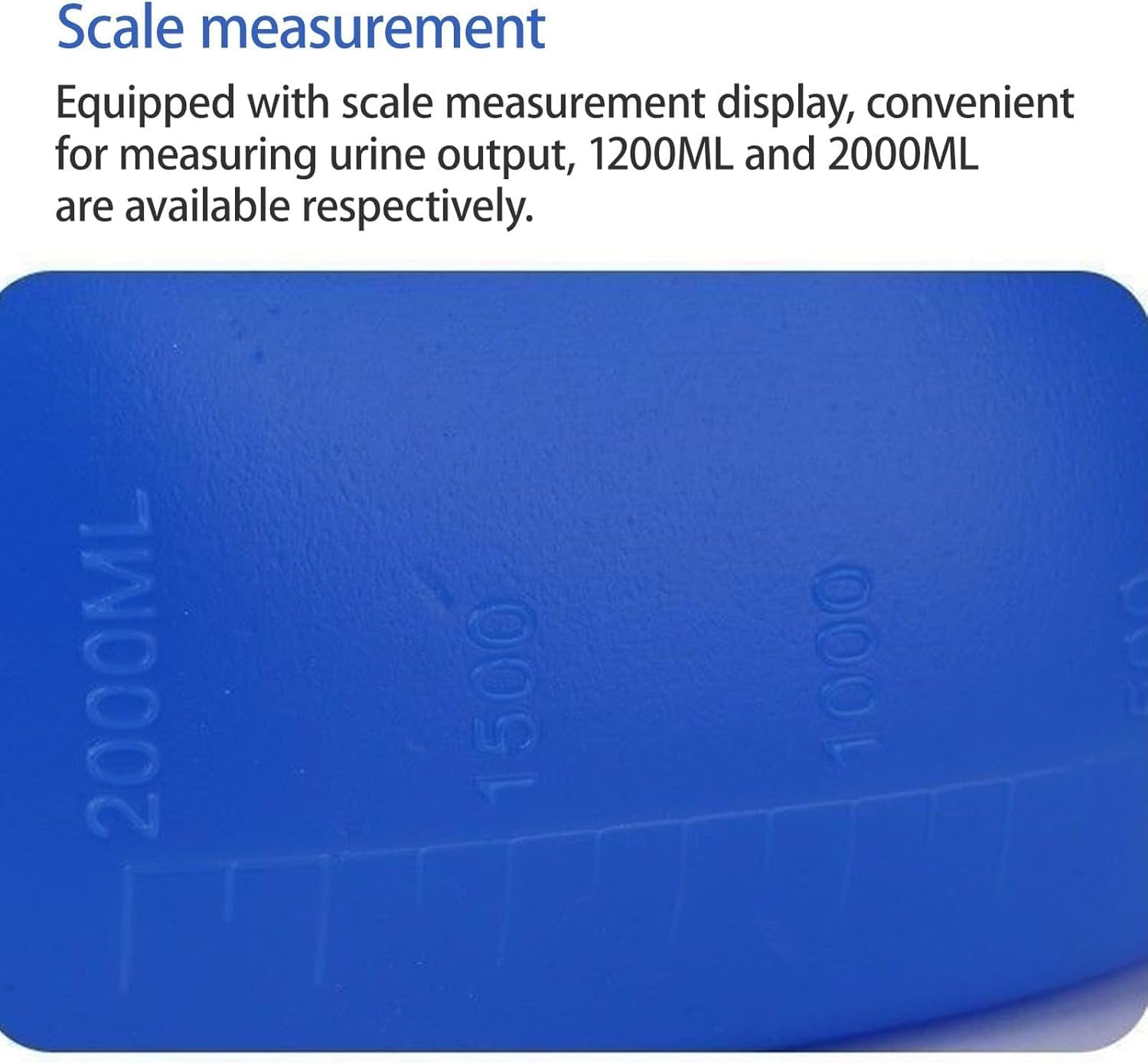 Male Urinal Bottle, Portable Urinal for Men Spill Proof for Plastic Nighttime Pee Container(Blue)