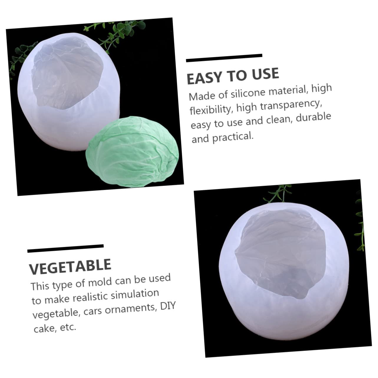 LALAFINA Moule Silicone pour Fabrication Décorations Moule à Gâteau DIY Loisirs Créatifs Faits Main