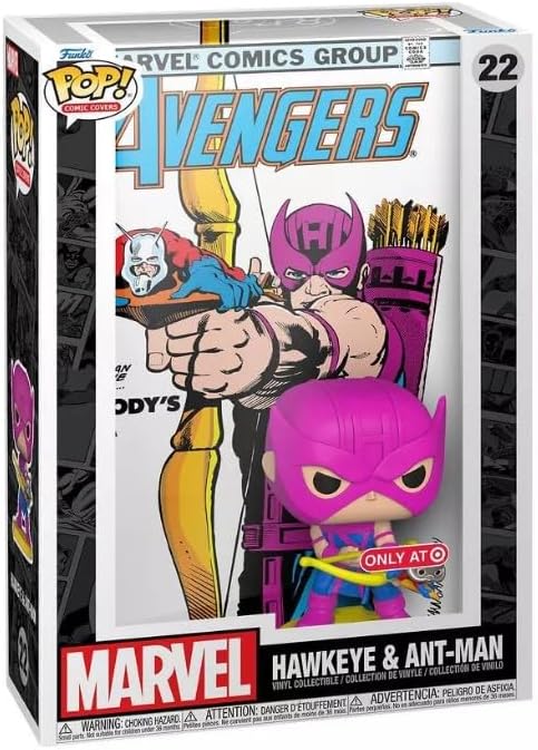 Miniatura 2 de Funko Pop! Cover Art Colección Marvel, figura de vinilo coleccionable de cómic (Hawkeye y Ant Man)