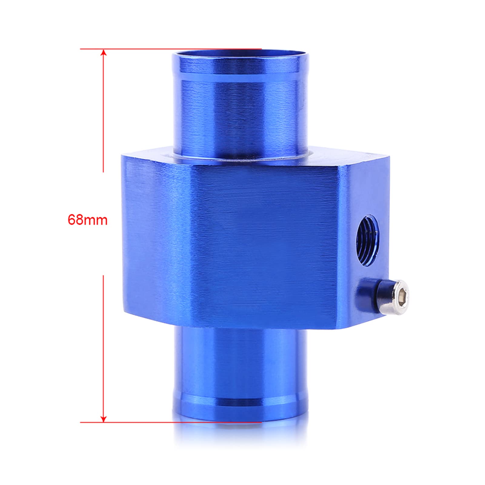 Aramox Adattatore Per Sensore Temperatura Acqua Universale In Alluminio - Diametri 26-40 Mm, Con Morsetti - Raccordo A T Per Tubi Flessibili Auto