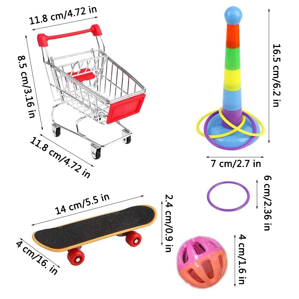 10 Stück Papagei Spielzeug Set – Intelligenzspielzeug Mit Bowling, Basketball & Mehr