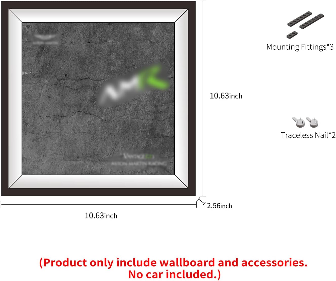iLuane Display Wallboard for 76910, Adult Collectibles Wall Mount, Home or Office Décor (No Car Included)