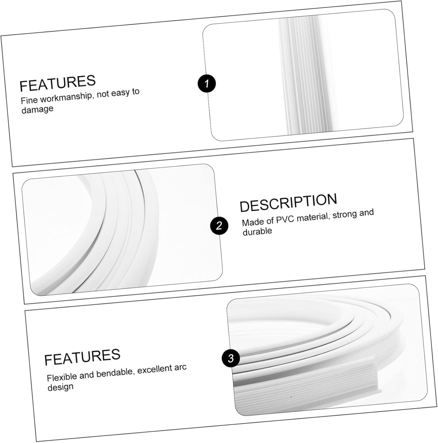 Zerodeko Flexible Bendable Ceiling Curtain Track Silent Divider Pvc Steel Easy Install