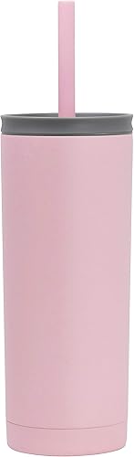 Miniatura 9 de MIRA Vaso de acero inoxidable de 20 onzas con aislamiento al vacío con tapa abatible multiusos y pajilla, vaso de viaje para bebidas calientes o