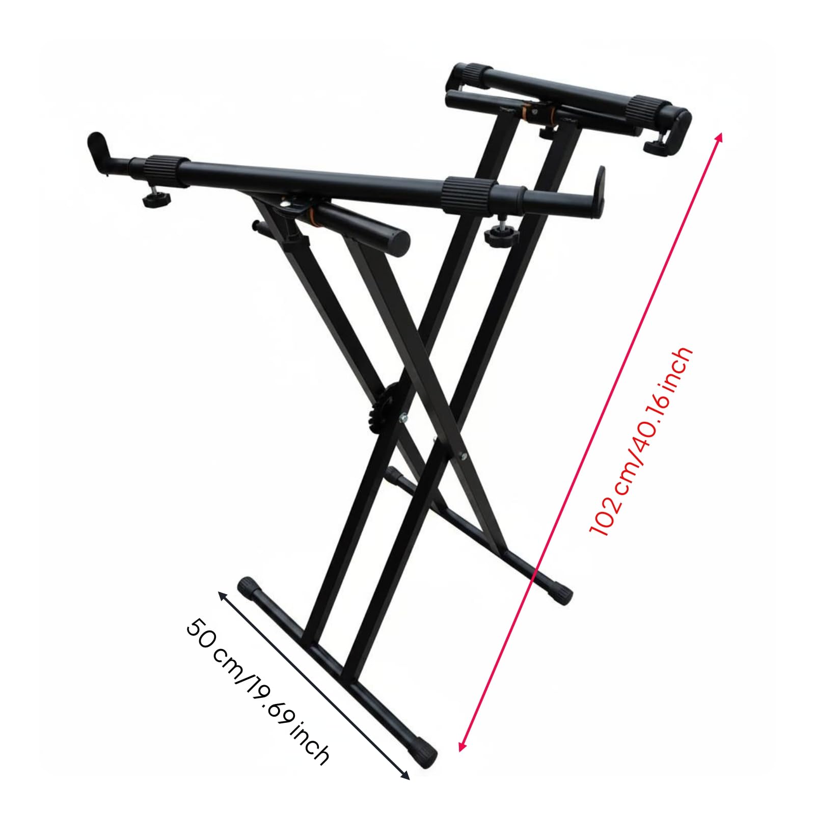 Dulcimer Ständer Verstellbarer Musikständer Hammered Dulcimer Instrumentenhalter Zusammenklappbar aus Eisen mit Breiter Basis für Studio Zuhause Musiker , Sitzendes Yangqin-Stativ