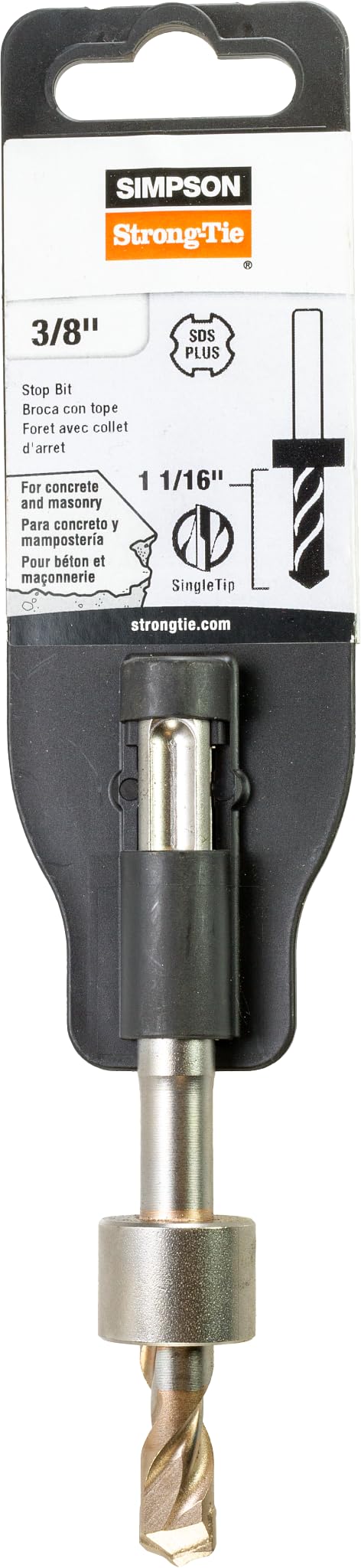 Simpson Strong-Tie MDPL037DIA - Fixed-Depth Bit for 1/4" Drop-in Anchors