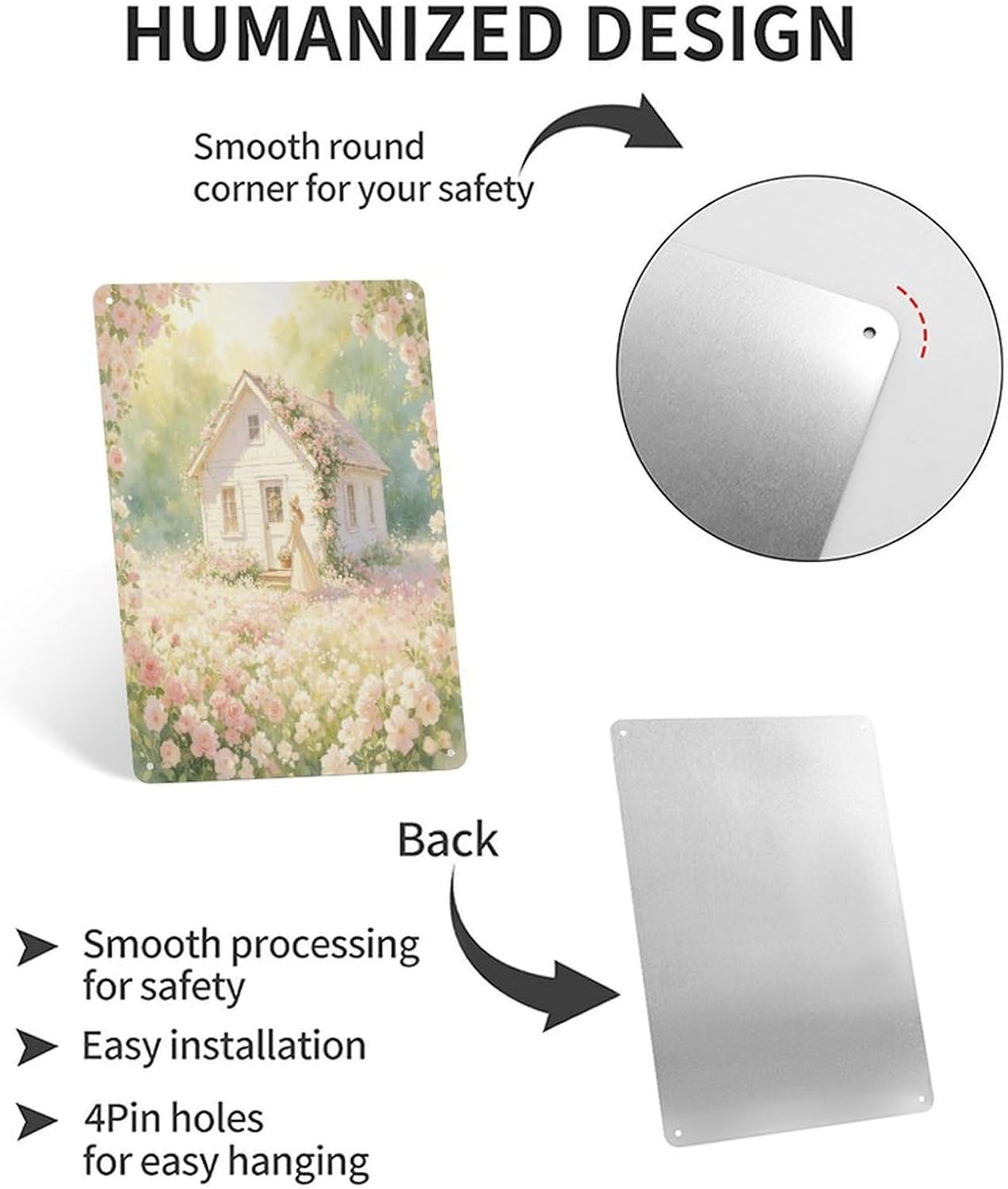 Rural Beauty Tin Sign Wall Art Aluminum Sign image 3