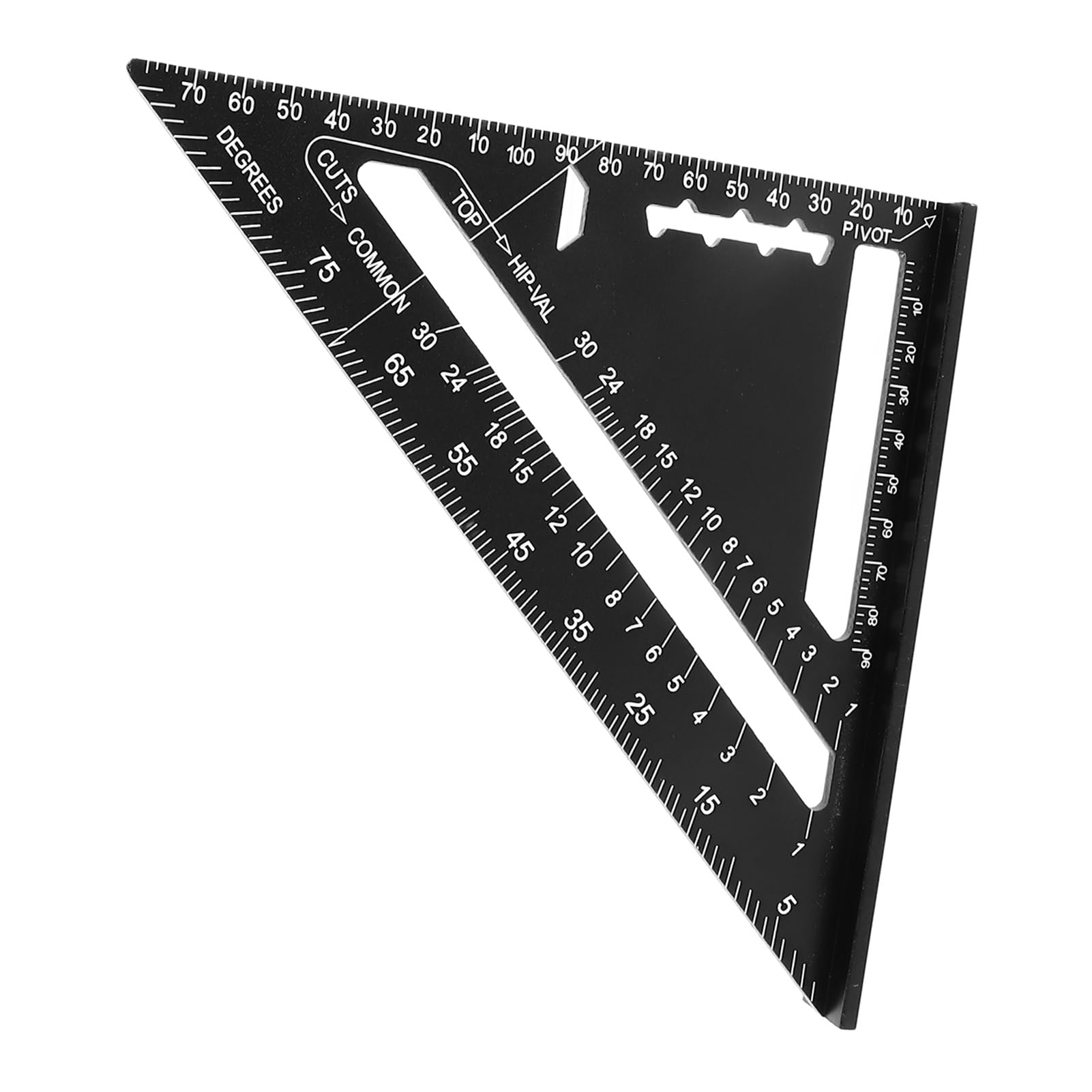 Regla Triangular Profesional de aleación de Aluminio de 7 Pulgadas, escuadra de Carpintero, Herramienta de medición de precisión