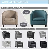 Vista 27 de Fundas de terciopelo para sillones, fundas de elastano para sillones, fundas elásticas para sillas de bañera, fundas protectoras para muebles, funda