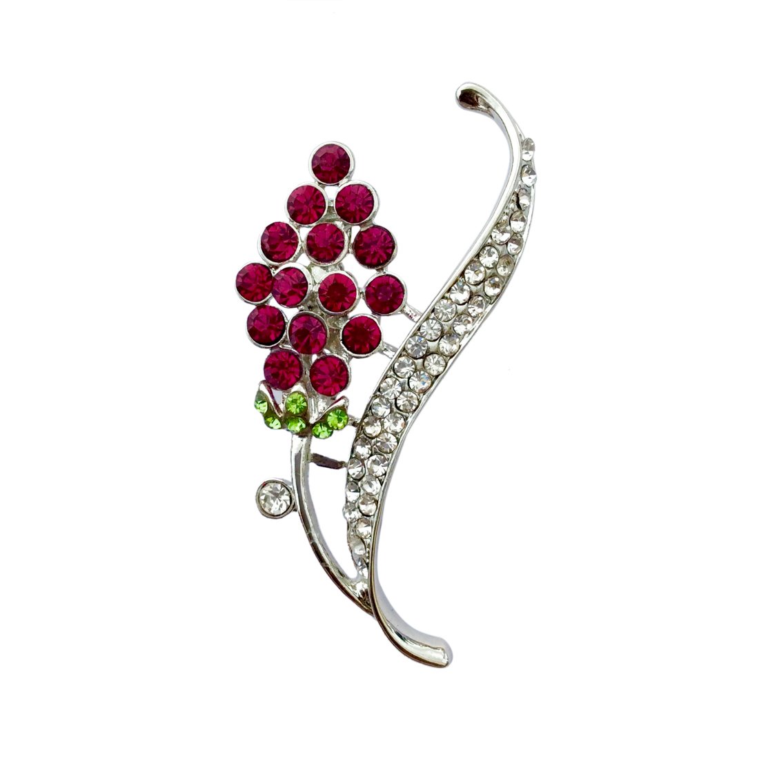 fure Rhombus Flower Brooch (Pink)-picture-42