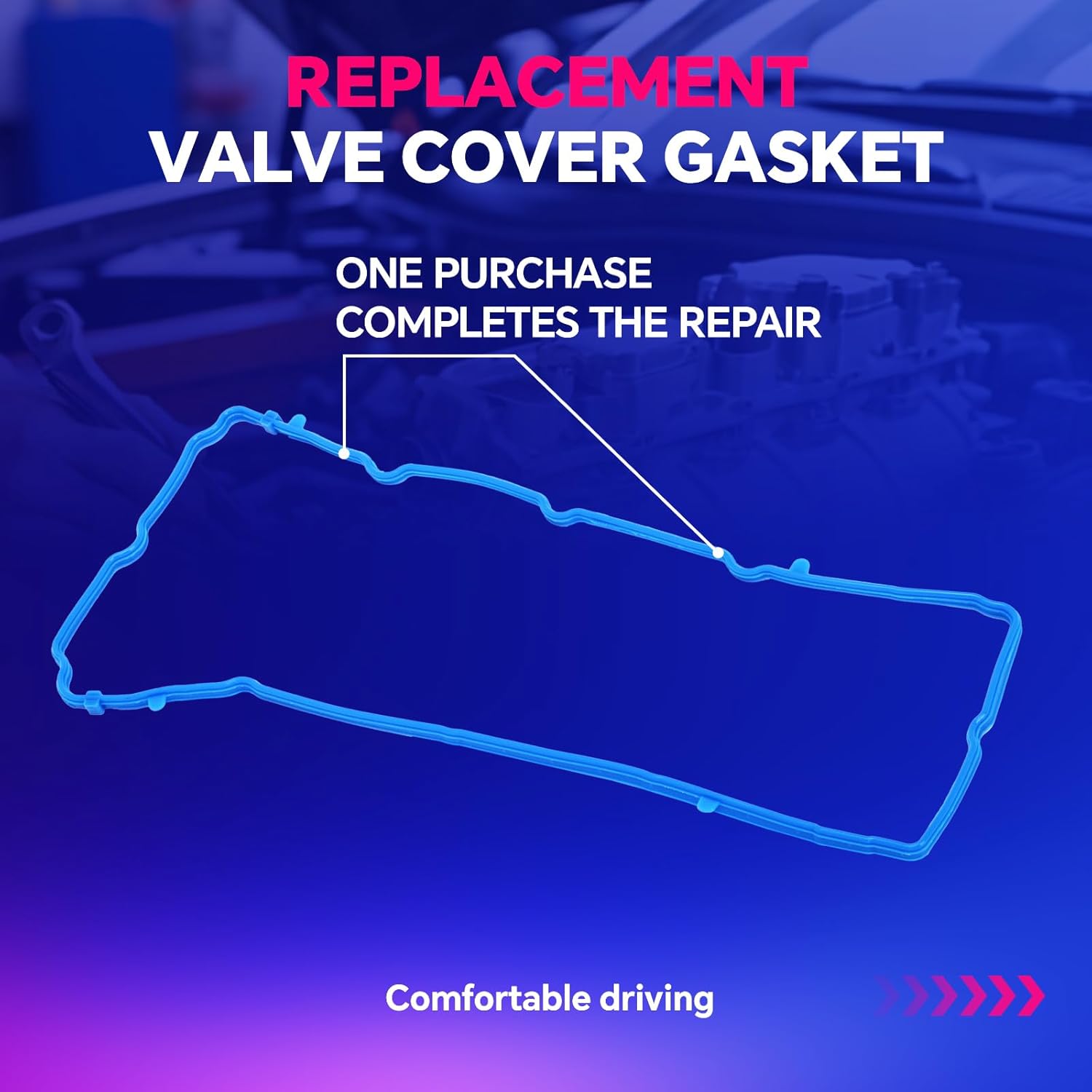 Valve Cover Gasket Compatible with Dodge Challenger Charger, for Chrysler 200 300, for Jeep, for Ram 1500, for Volkswagen 3.6L V6 2011-2020, Engine Gasket Set Replace# VS50805R 5184562AC