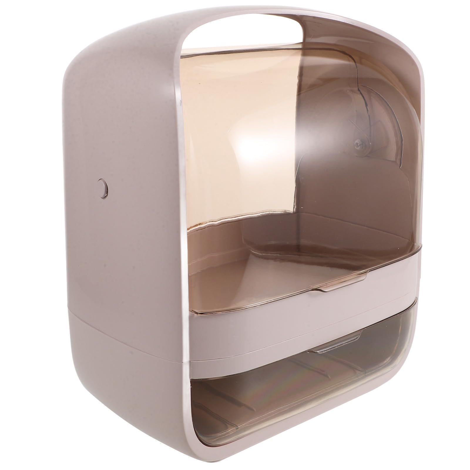 Organizador de Maquillaje Grande con Tapa, Abs, Portátil para Tocador