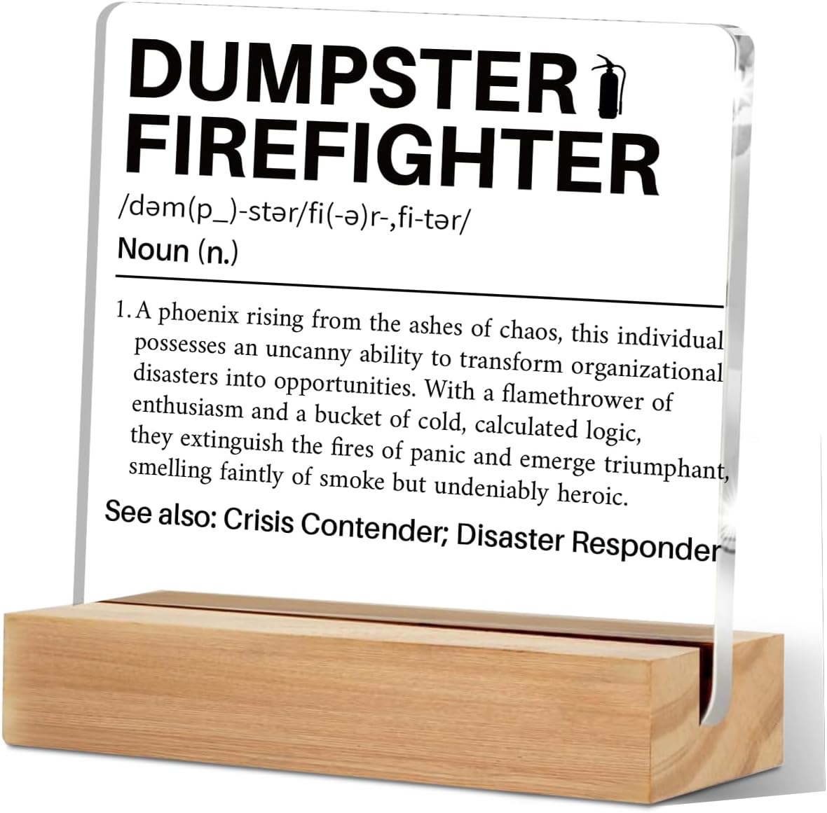 Dumpster Fire Desk Accessories, Funny Office Gifts for Women Men