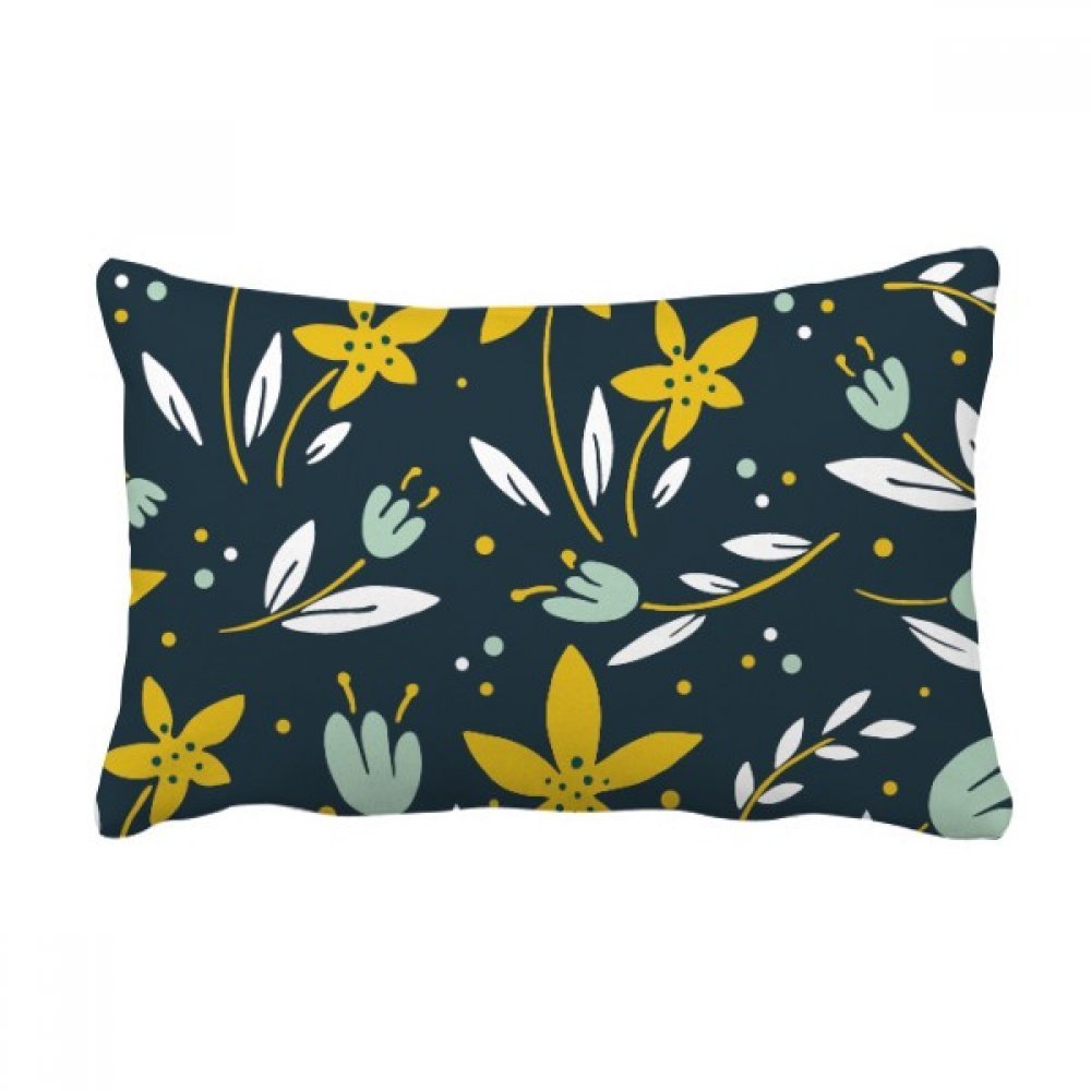 Cadeau maison coussin fleur jaune vert original et coloré