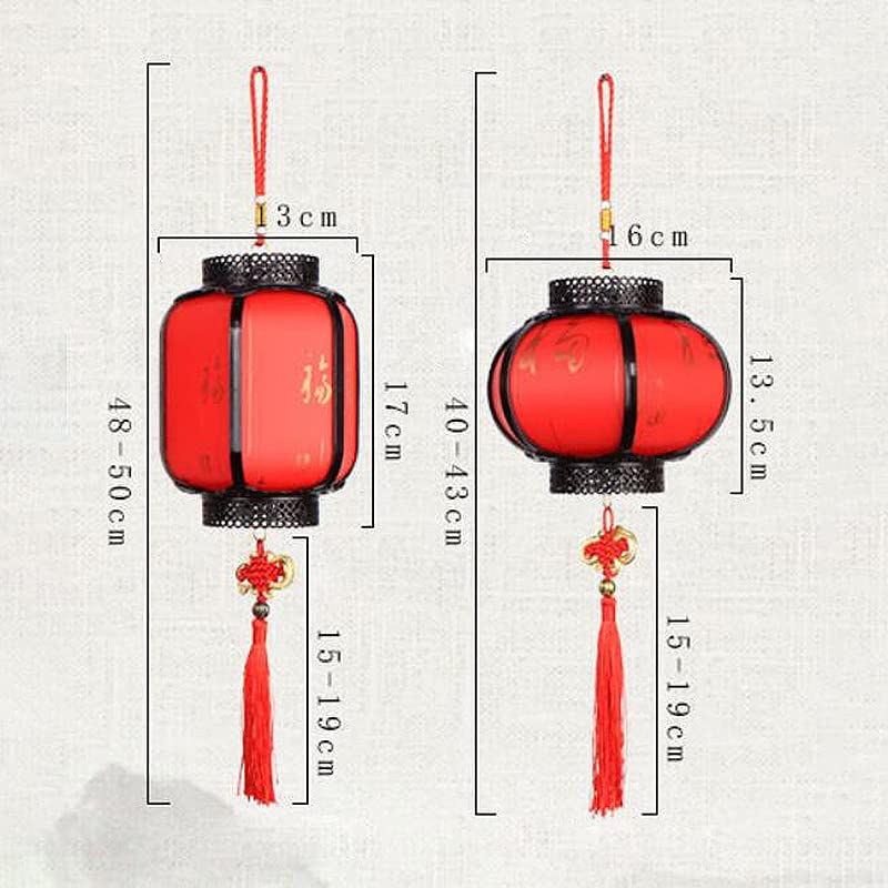 Farolillo rojo tradicional chino, decoración de fiesta de año nuevo, Festival de farolillos de palacio, farolillo hecho a mano DIY, juguete para regalo para niños, sin luz Led-11