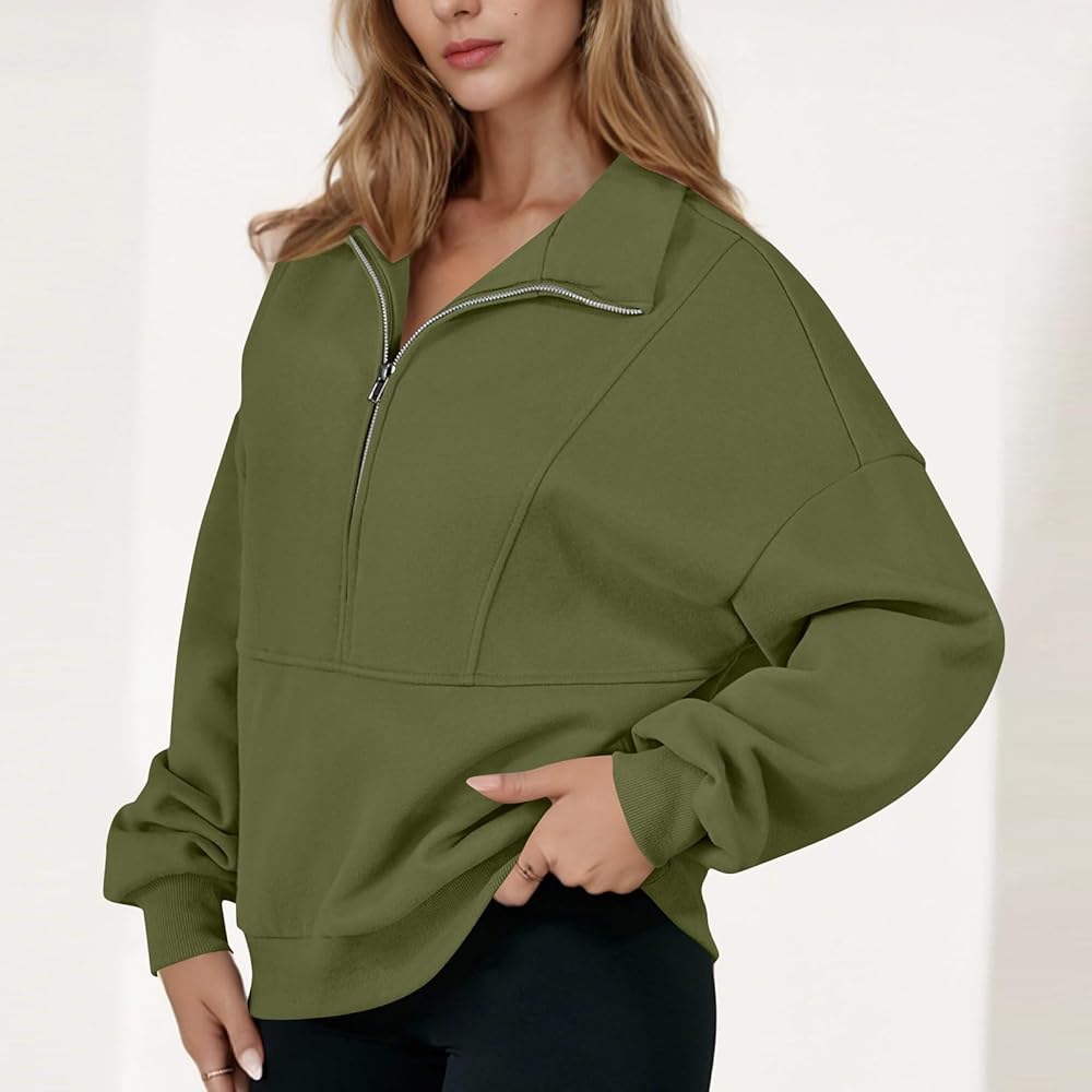 HGps8w Women's Fall 2025 Oversized Sweatshirt Long Sleeve
