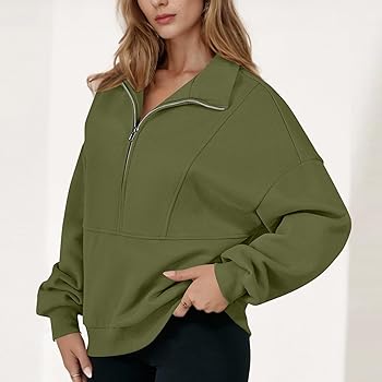 HGps8w Women's Fall 2025 Oversized Sweatshirt Long Sleeve