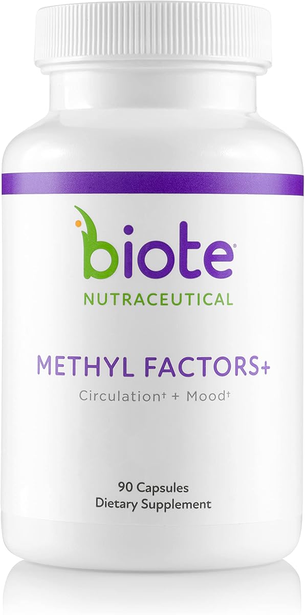 Biote Biote Nutraceuticals - Methyl Factors+ - Circulation + Mood (90 Capsules)