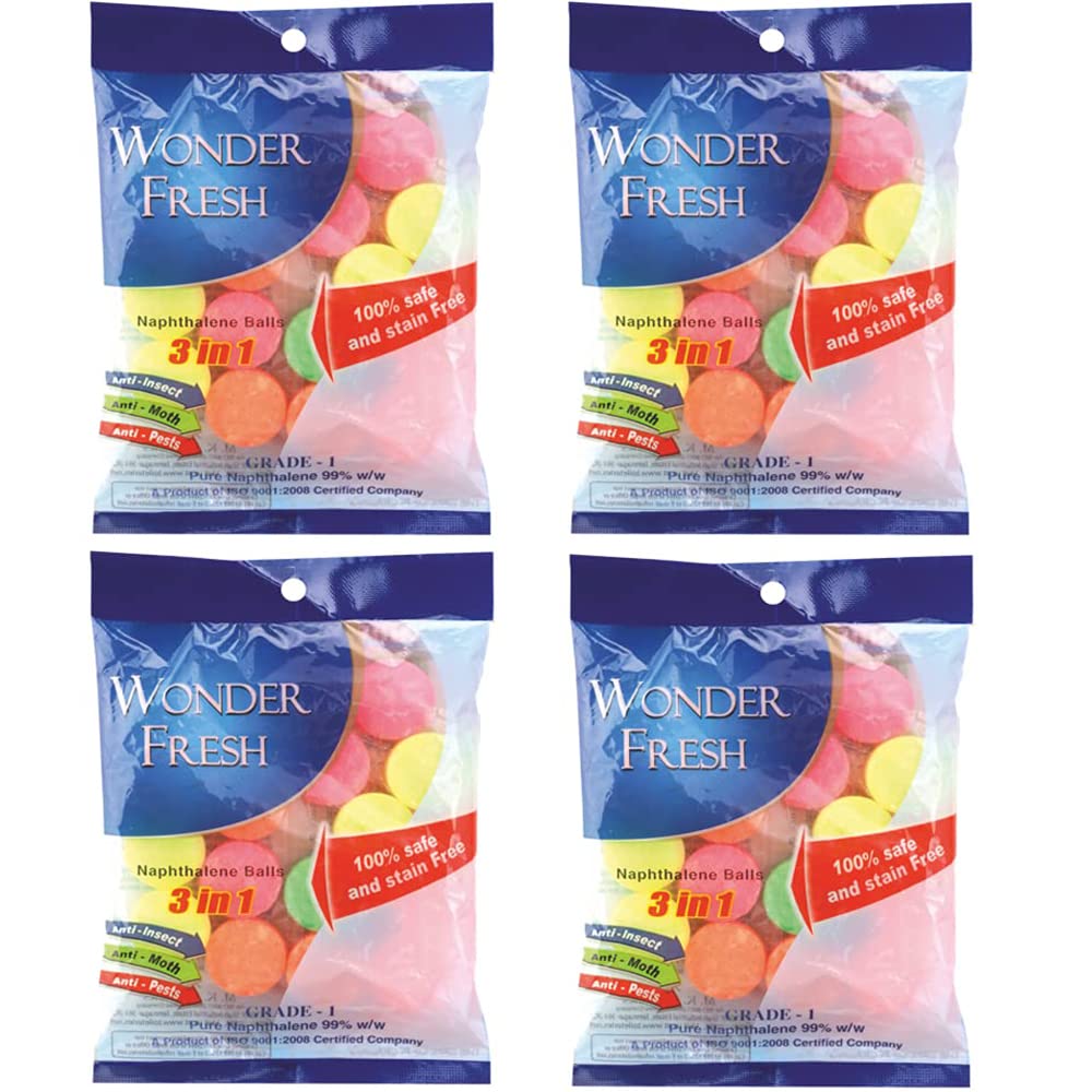 Buy WONDER FRESH Naphthalene Balls 100 Gram (Pack of 4) 400 Gram