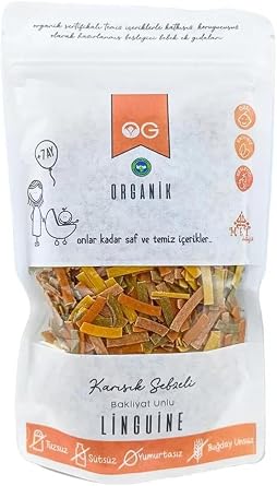 OG Organik Karışık Sebzeli Bakliyat Unlu Linguine Mak 200gr