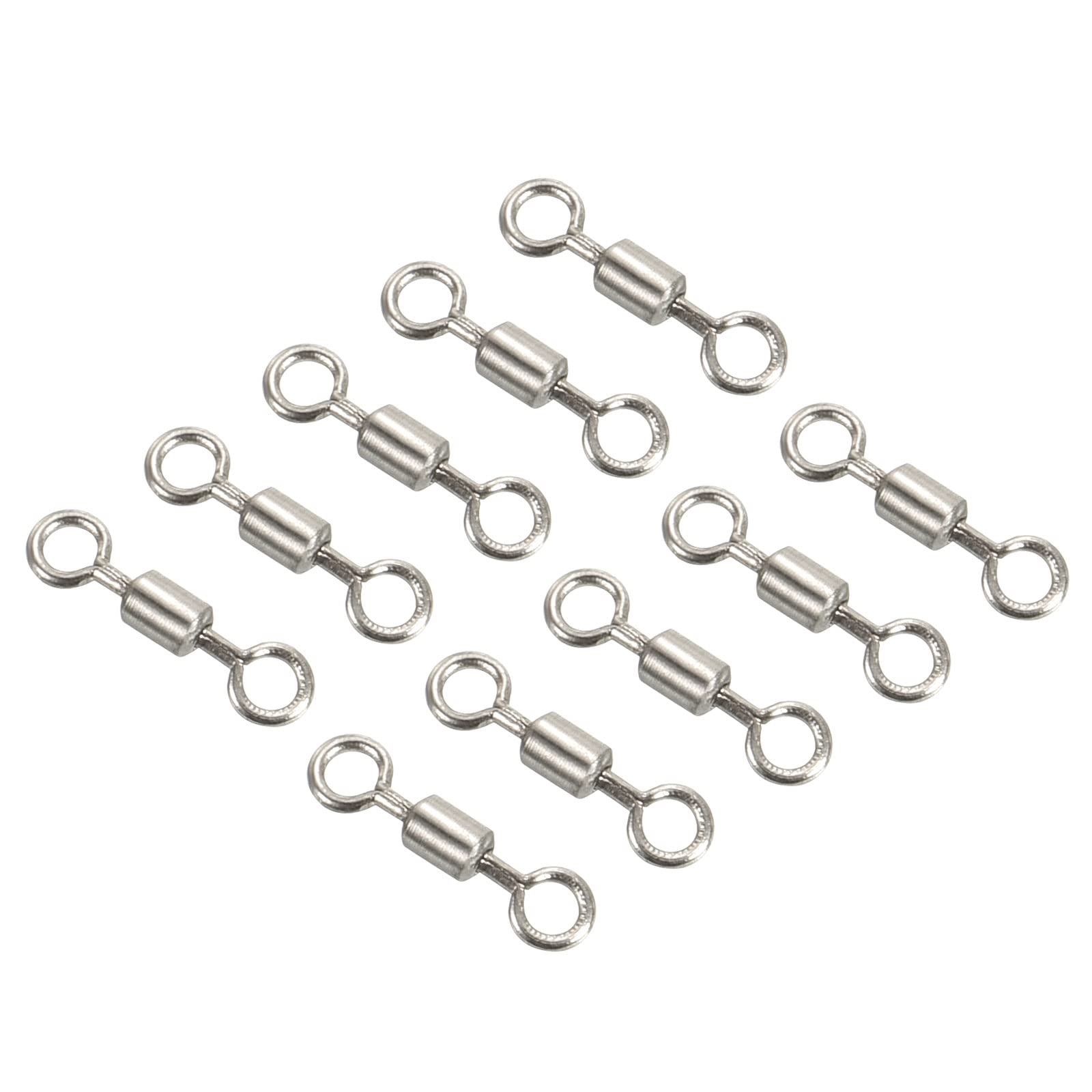 PATIKIL Fishing Barrel Swivels, 28LBS, Silver, 40Pack