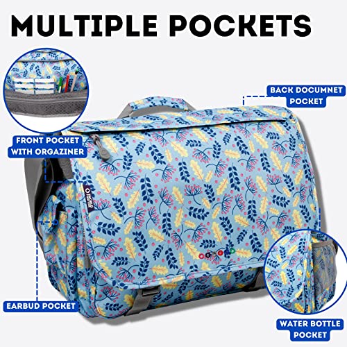 Image of J World New York Thomas Laptop Messenger Bag for Women & Men. Kids Computer Bookbag