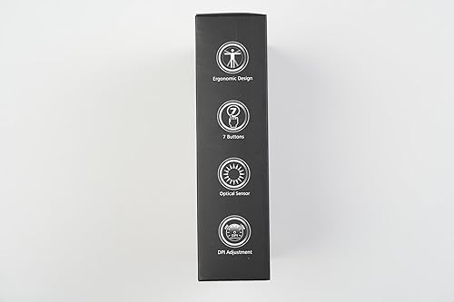 Miniatura 9 de Perixx 11568 Perimice-717 - Ratón inalámbrico de Trackball, Trackball integrado de 1.34 pulgadas con función de señalización, 5 botones