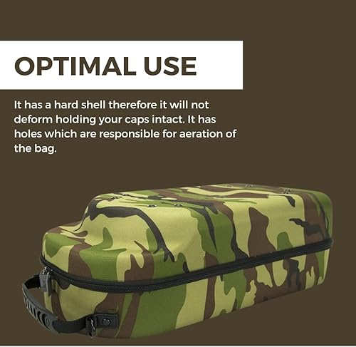 Miniatura 3 de Homiegear 12 fundas para sombreros, 12 sombreros para todas las gorras, cierre a presión, camuflaje ajustado