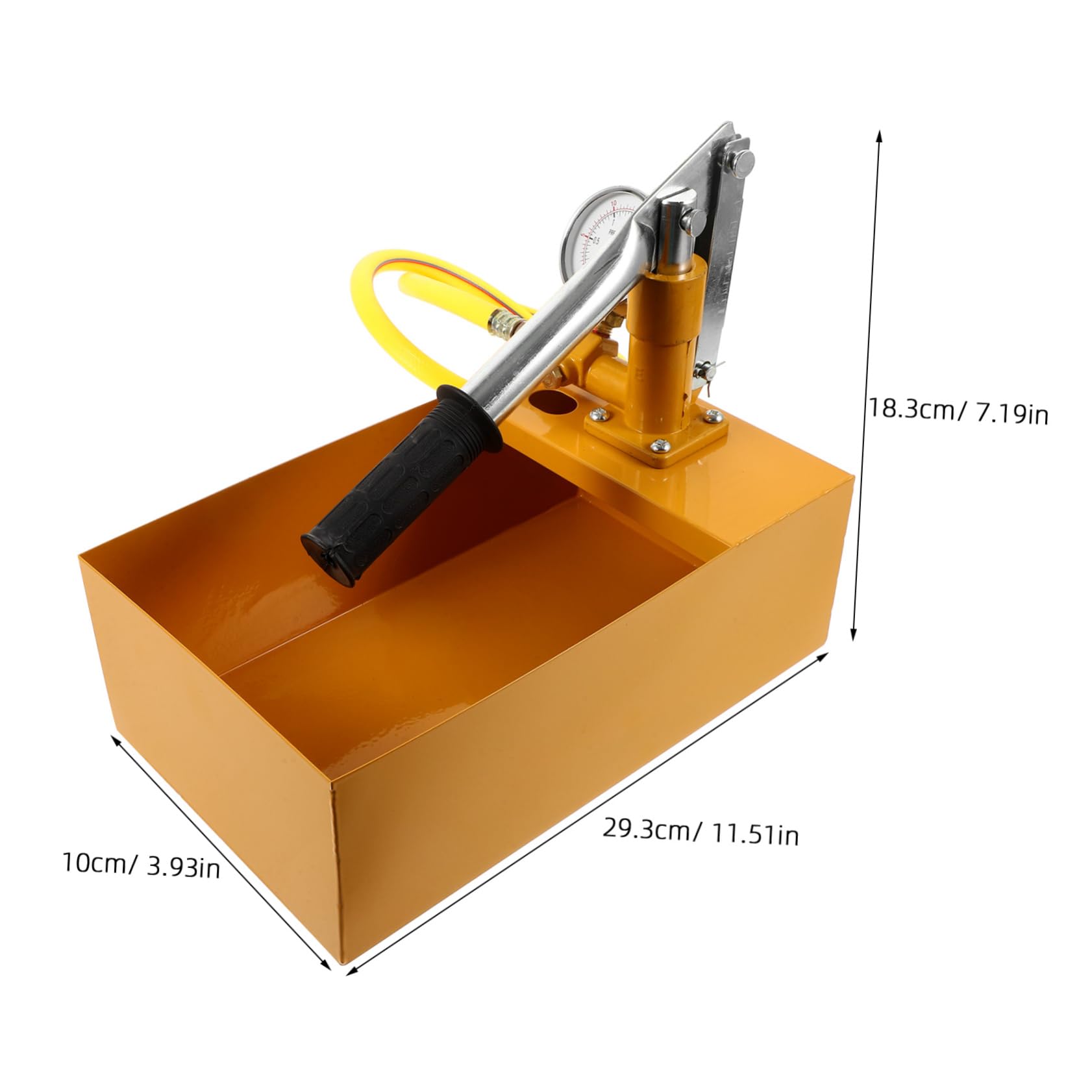 Kit de comprobador de presión Manual con Bomba de Prueba hidráulica y manómetro para Pruebas de presión de tuberías. Diseño Compacto para fácil portabilidad y mediciones precisas.