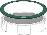 Vista 9 de SONGMICS Replacement Trampoline Safety Pad Mat, 10ft 12ft 14ft 15ft Standard Size, Spring Cover, UV-Resistant, Tear-Resistant, Edge Protection