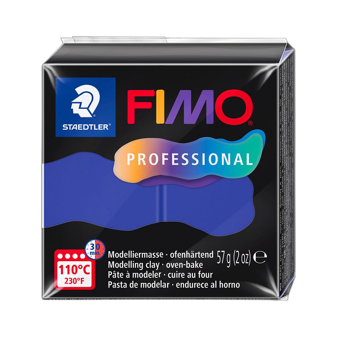 Fimo Black Professional Royal Blue Modelling Clay 57G