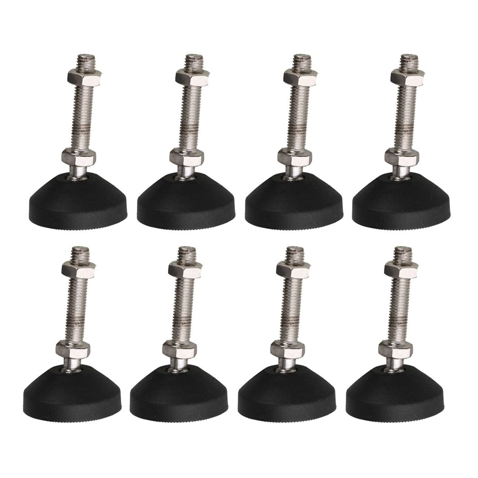 Gambe da Tavolo Regolabili in 8 Pezzi, con Gambe A Vite, Piedini di Livellamento M10, Dispositivo di Livellamento Universale for Mobili in Nylon Fai-da-Te, Antiscivolo E Antiurto