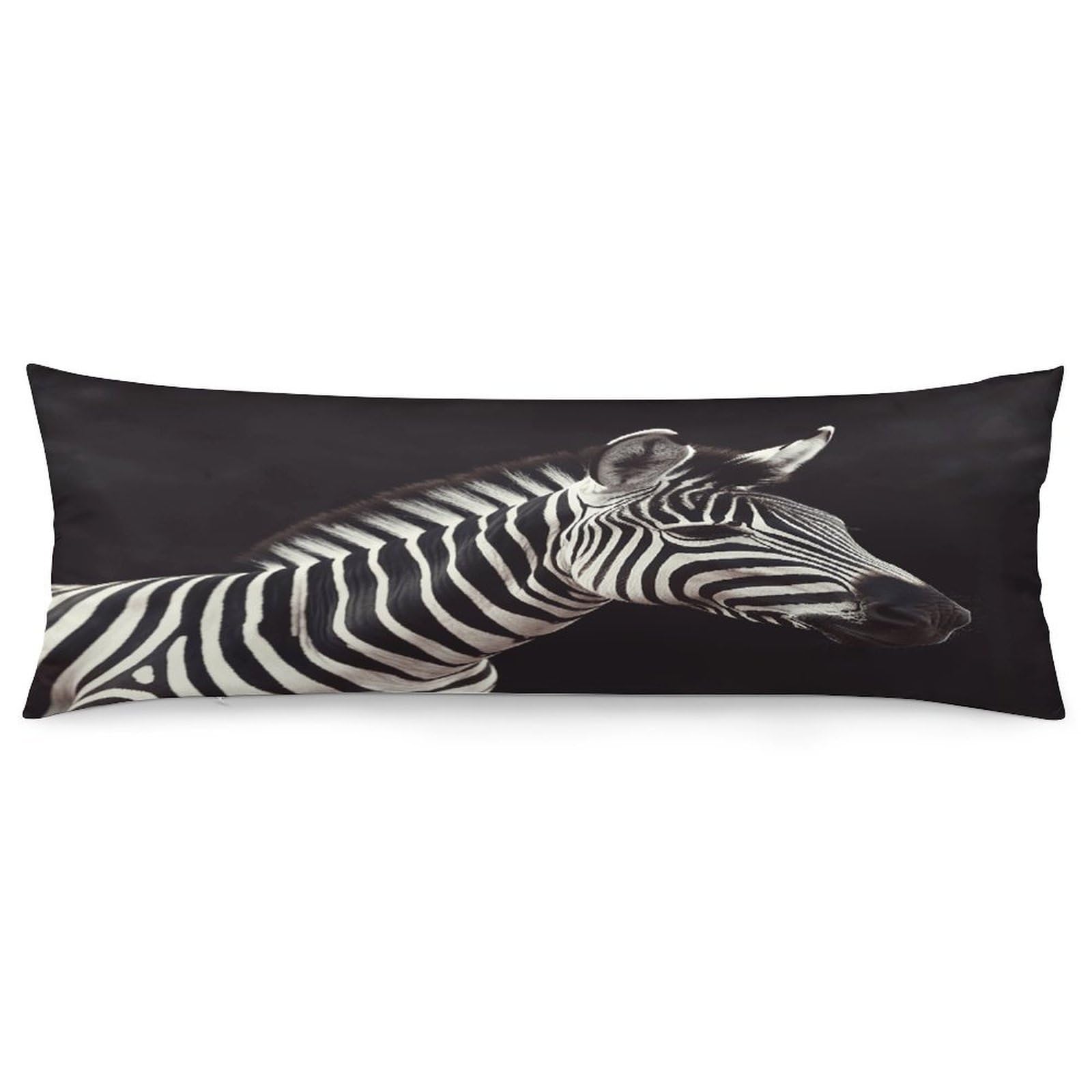 Animal Zebra Body Pillow Cover Soft Full Long Pillow Cover Decorative Large Pillow Case Cozy Body Pillow Pillowcase Pillow Shams for Bed Sofa Couch Room Decor 18.9 X 53 Inch