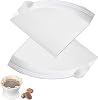 100 PCS Coffee Filter Papers, Disposable Unbleached Coffee Filters Papers Compatible with Size 02 Cone Filter Paper for Coffee Dripper Pour Over Coffer Makers 1-4 Cups, White