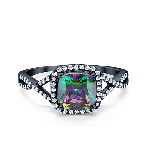 Art Deco Halo Ring