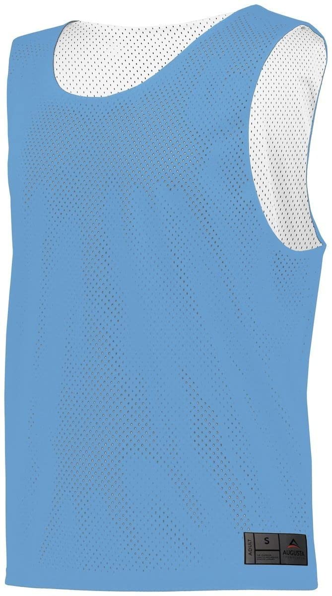 Augusta Sportswear Mesh Reversible Pinnie M Columbia Blue/White