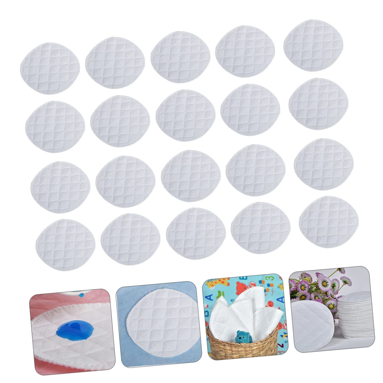 BESTonZON Breast Pads Leaking Milk 20pcs Cotton Breast Pads Comfortable Nursing Essentials