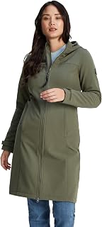 TOG 24 Marina Womens Softshell Jacket. A Long Womens Softshell Made From Breathable, Water Resistant & Windproof Fabric With Cosy Microfleece Bonded To The Inside.