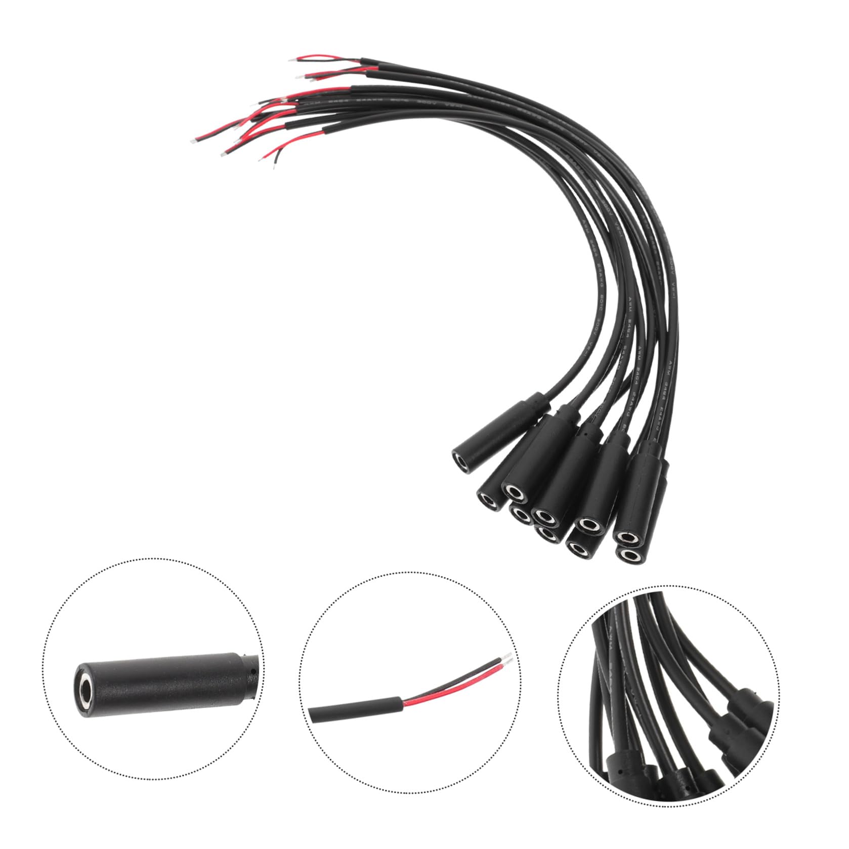 Uonlytech 50stücke Mono Audio Kabel Weiblicher Zu Offenen Drähten Für Lautsprecher Kopfhörer Und Mikrofone Einfache Installation Langlebig Und Vielseitig Einsetzbar