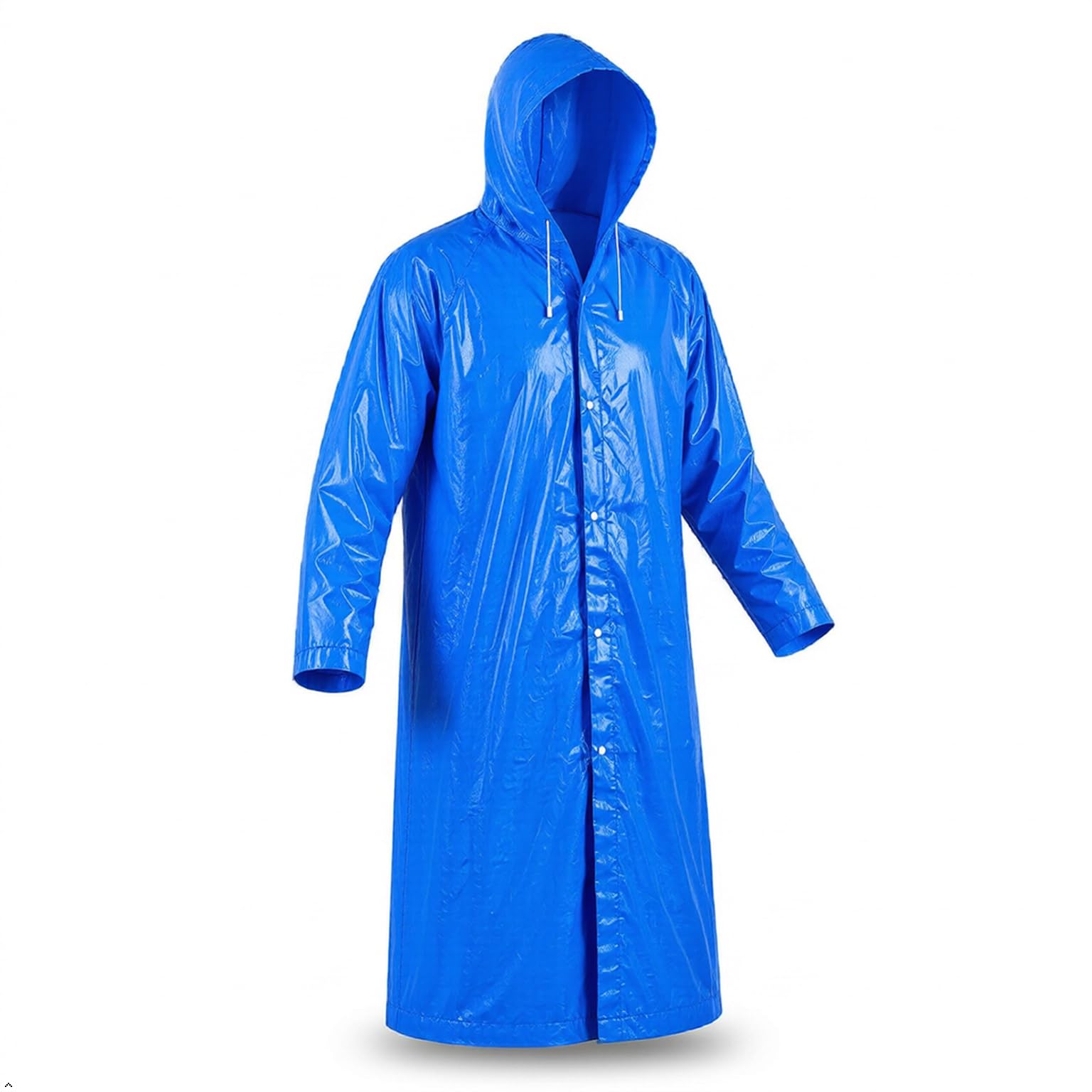 Waterproof Raincoat for Men & Women | Full Length Hooded Rain Wear | Reusable Lightweight Raincoat for Bike Riding, Travel & Indian Monsoon | Free Size | Blue-picture-52