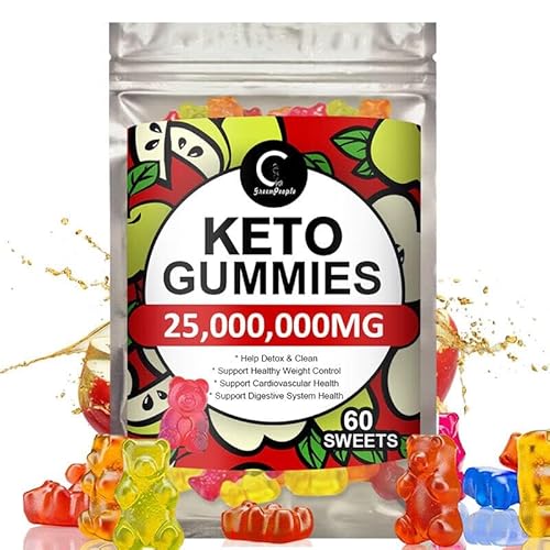Keto Gummies for Weight & Fat Loss, Belly Fat Loss - 60 High Strength Enter into Ketosis and Lose Weight Fast with Keto Gummy Bears!